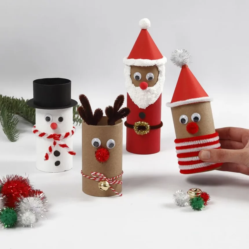 Vyrábame vianočné dekorácie z papierovej rolky